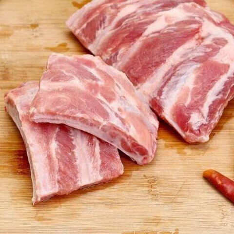 土猪肉五花肉猪脆骨猪肋排纯肋排大筒骨胸软骨昌盛隆四斤胸软骨