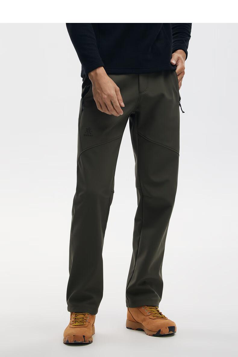 凯乐石加绒软壳裤秋冬户外登山保暖裤防风软壳冲锋裤传奇pro男款深灰s