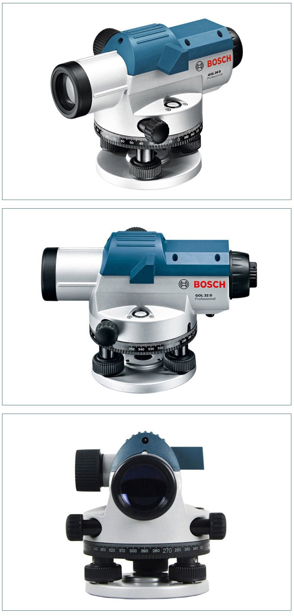 博世bosch高精度水准仪自动安平32倍gol32d水平仪水准仪全套道路标高