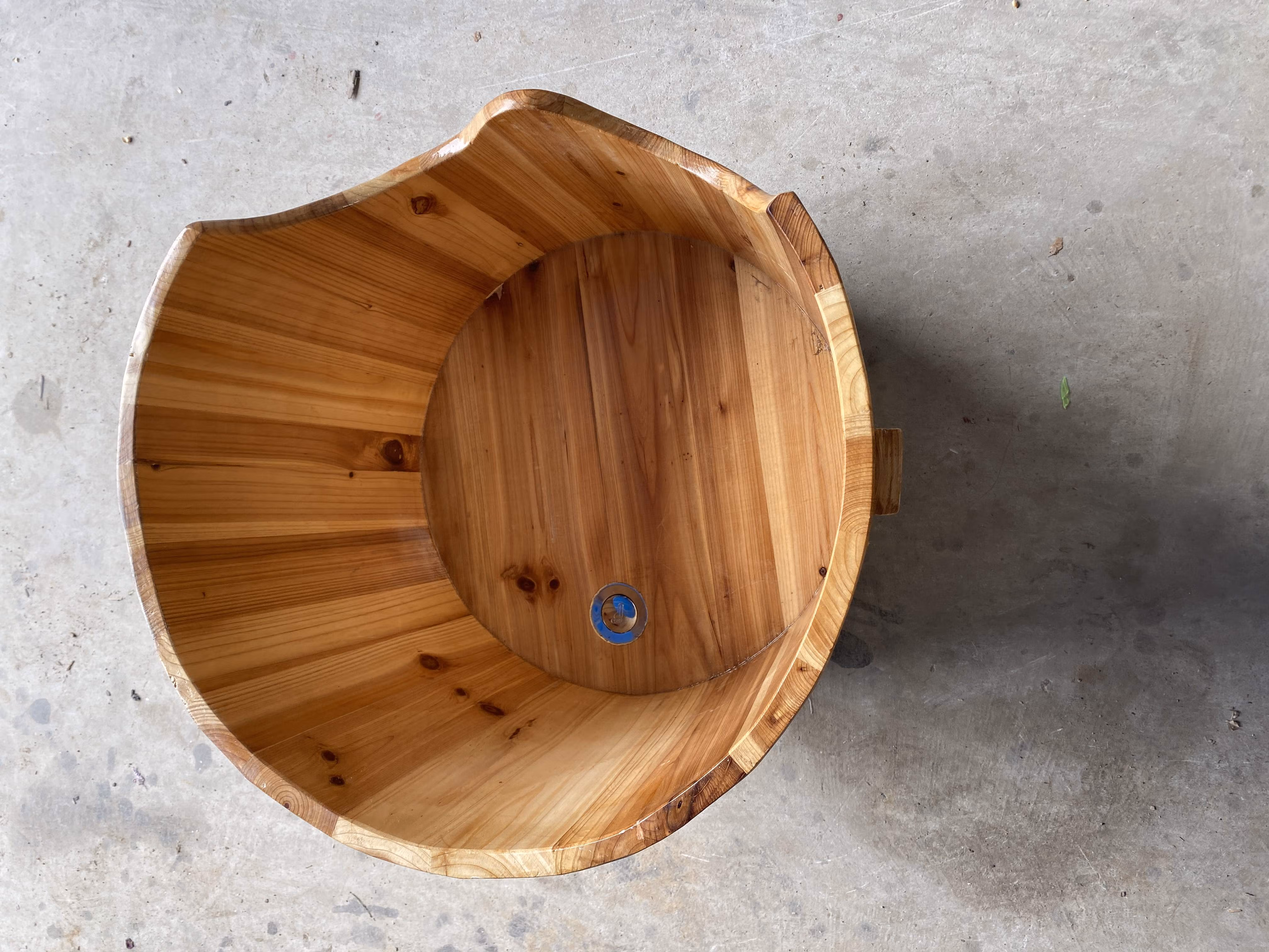 木桶浴桶老杉木臀部腰部药浴女私处坐带凳男专用男士熏蒸半身浴 60宽*