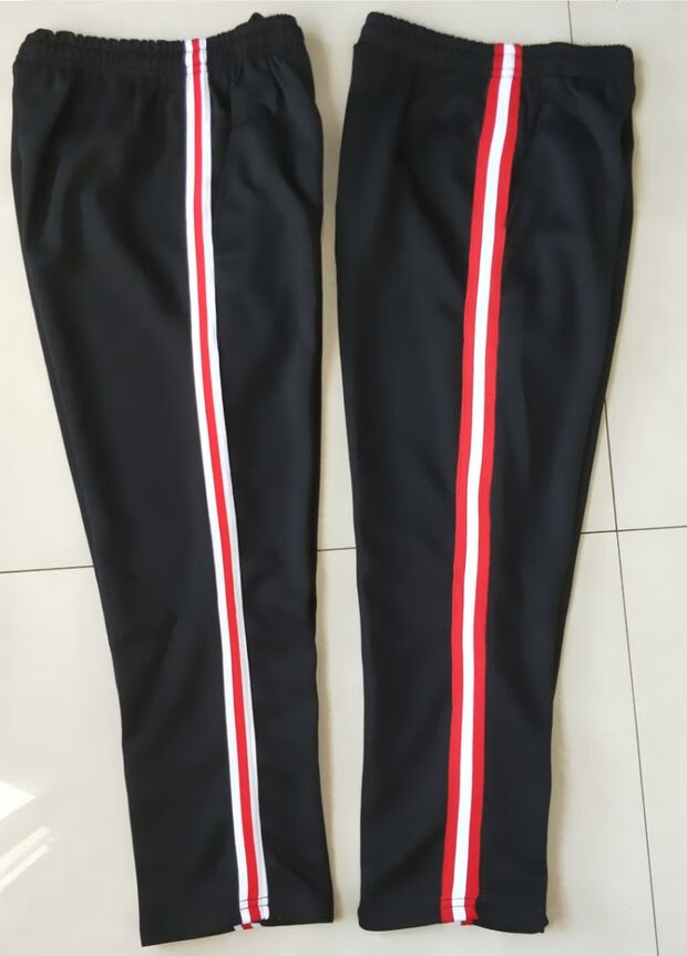 夏季校裤藏蓝色运动裤初高中男生条纹校服裤子薄款透气女长裤校裤黑色