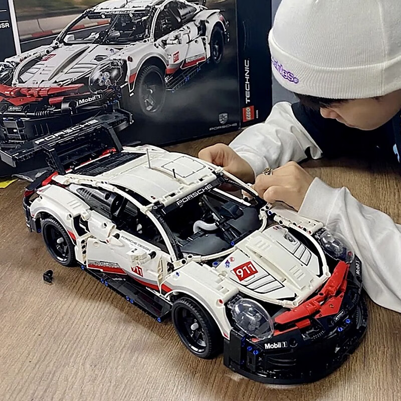 lego 保时捷911积木赛车模型汽车男生日礼物拼装玩具男孩子跑车系列