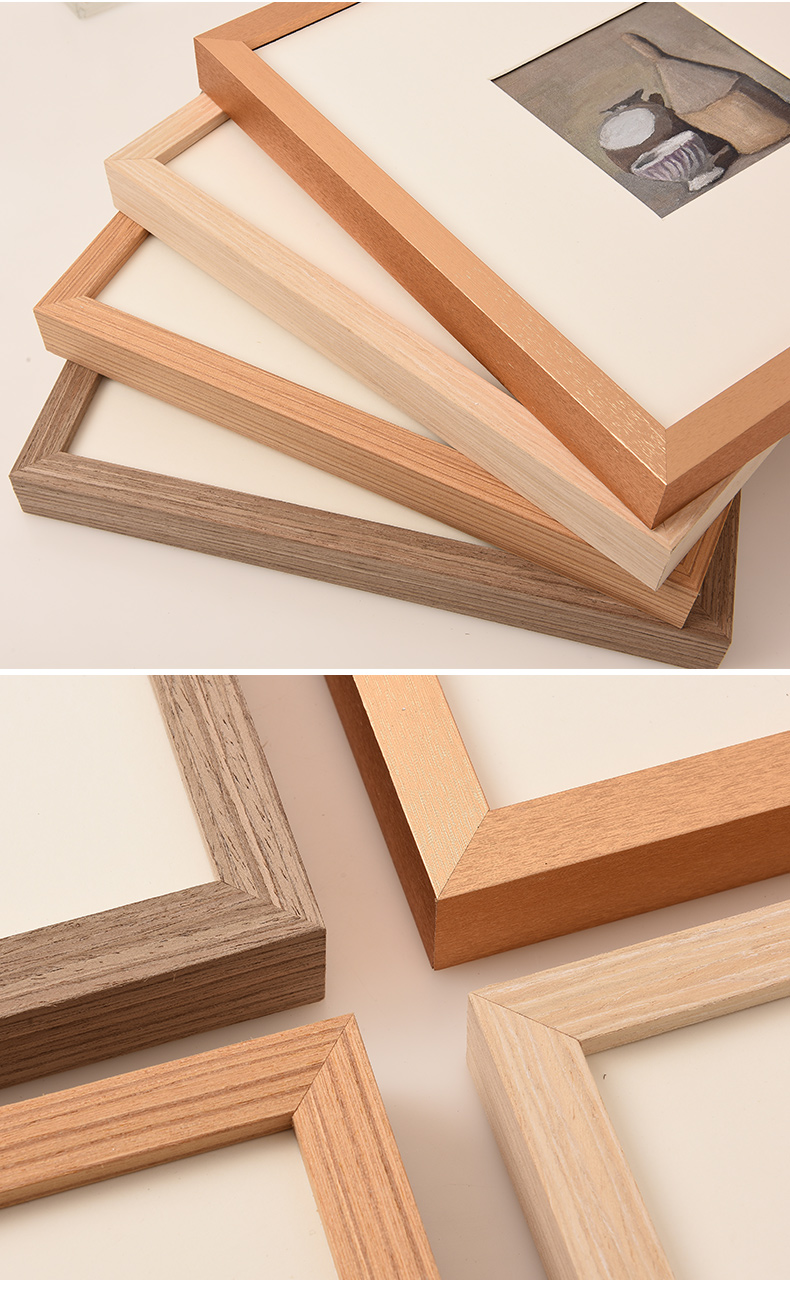 画框333845505560书法字画简约相框定制相框1833白木色方10寸255255cm