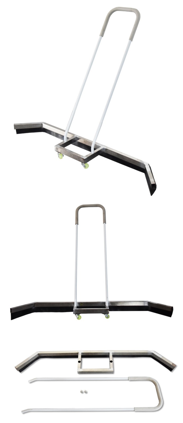 户外运动场胶条地板吸水器地面地板除水器 橘色铝合金推水器【图片