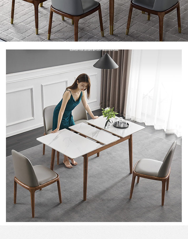 伸缩推拉升降餐桌导轨重型折叠隐藏餐台五金配件跳台多功能轨道 升级