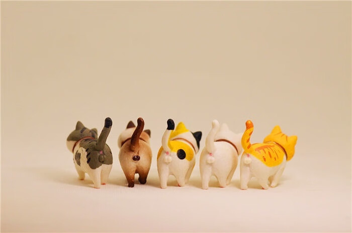 2022新款故宫趴趴猫可爱桌面汽车创意摆件文创生日礼物旗舰同款 6只