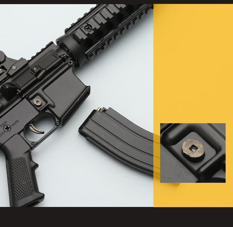 迷铭乐 表演道具枪不可发射1:3枪摆件金属合金拼装