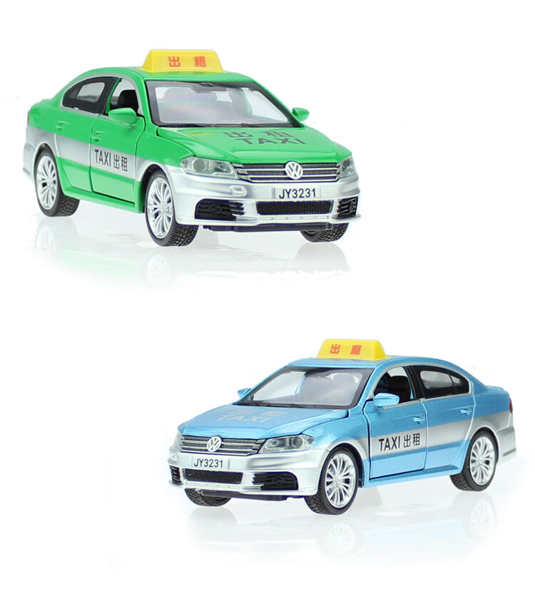 幼儿玩具出租车车模1:32合金出租车 的士回力玩具汽车公交 红色_大众