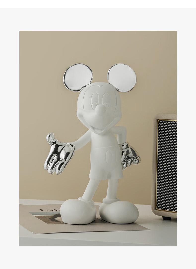 米奇潮流摆件儿童房卡通玄关客厅店面软装饰品 米老鼠摆件-蓝色【图片