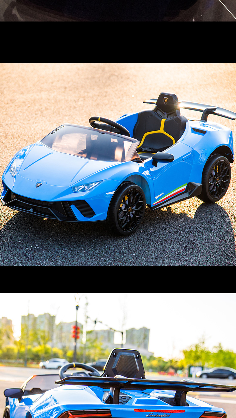 酷太阳兰博基尼玩具车兰博基尼儿童电动车遥控四轮玩具汽车可坐人宝宝