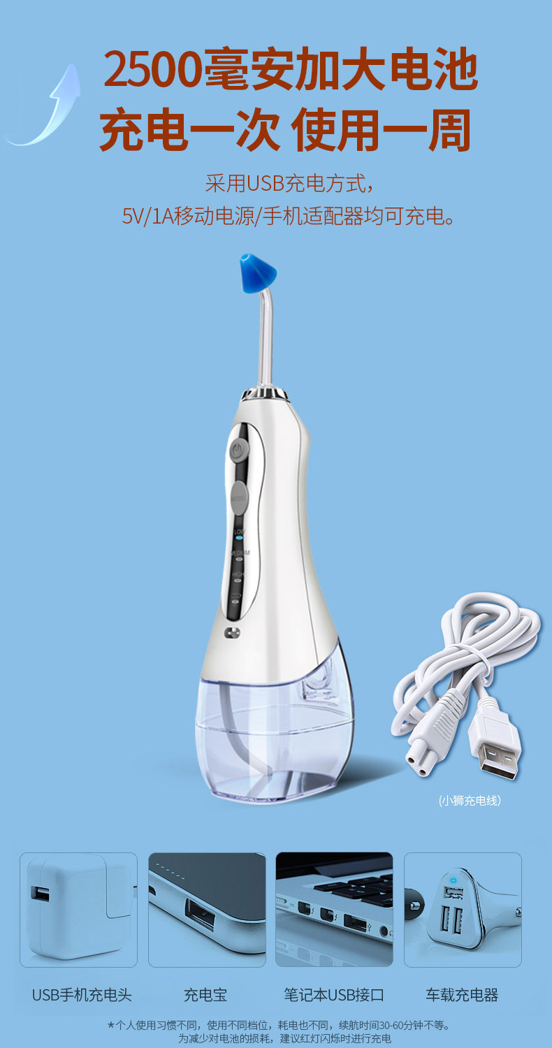 小狮电动洗鼻器家用鼻炎清洗鼻腔冲洗器成人儿童鼻子吸鼻喷雾升级重力