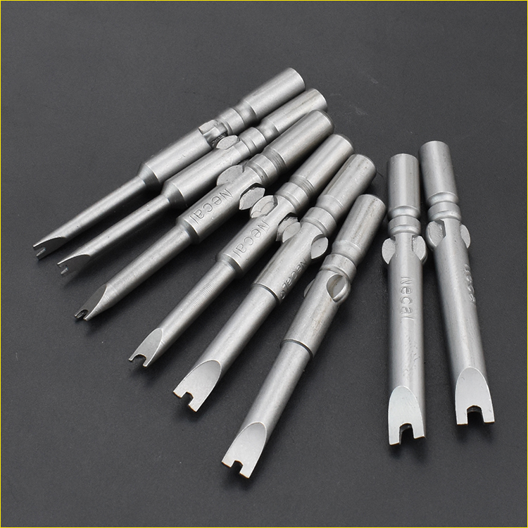 尼高(necal)s2钢材质加硬加长u型电批头异型风批嘴螺丝刀头气动起子头