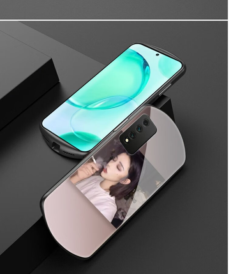 适用于中国移动s7pro手机壳女玻璃华为nzones7pro卡通超薄网红可爱