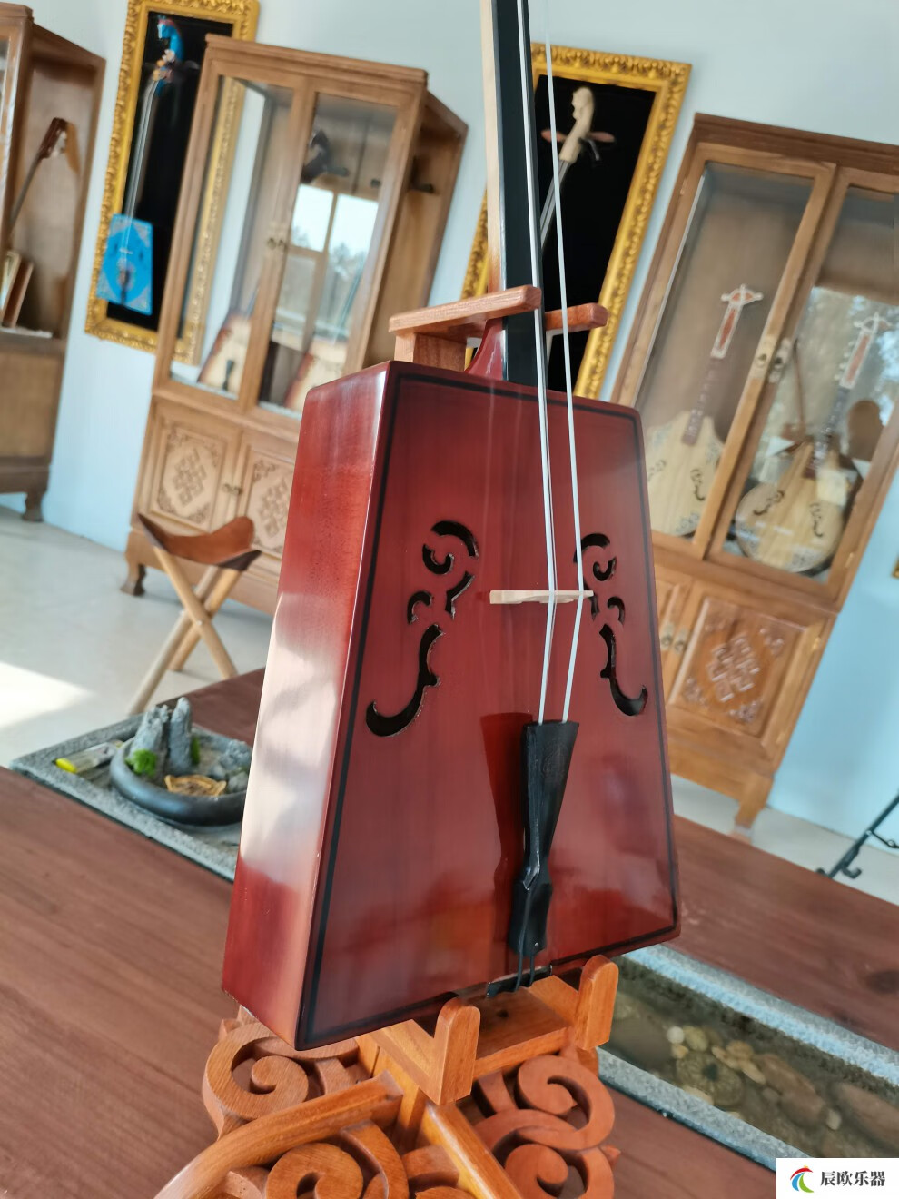 【品质好物】专业马头琴带教学白松木面板精细打磨好音色苏和的白马厂