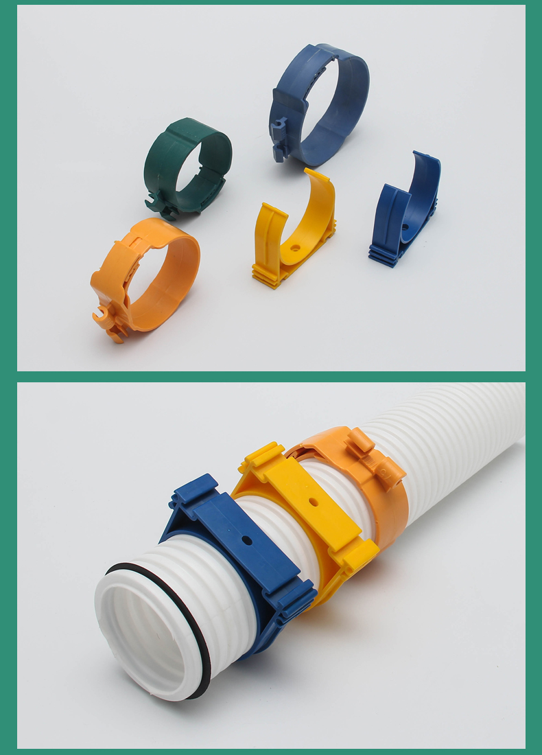新风系统家用管道配件pe管管卡固定管卡吊卡卡扣abs75 90密封圈 新款