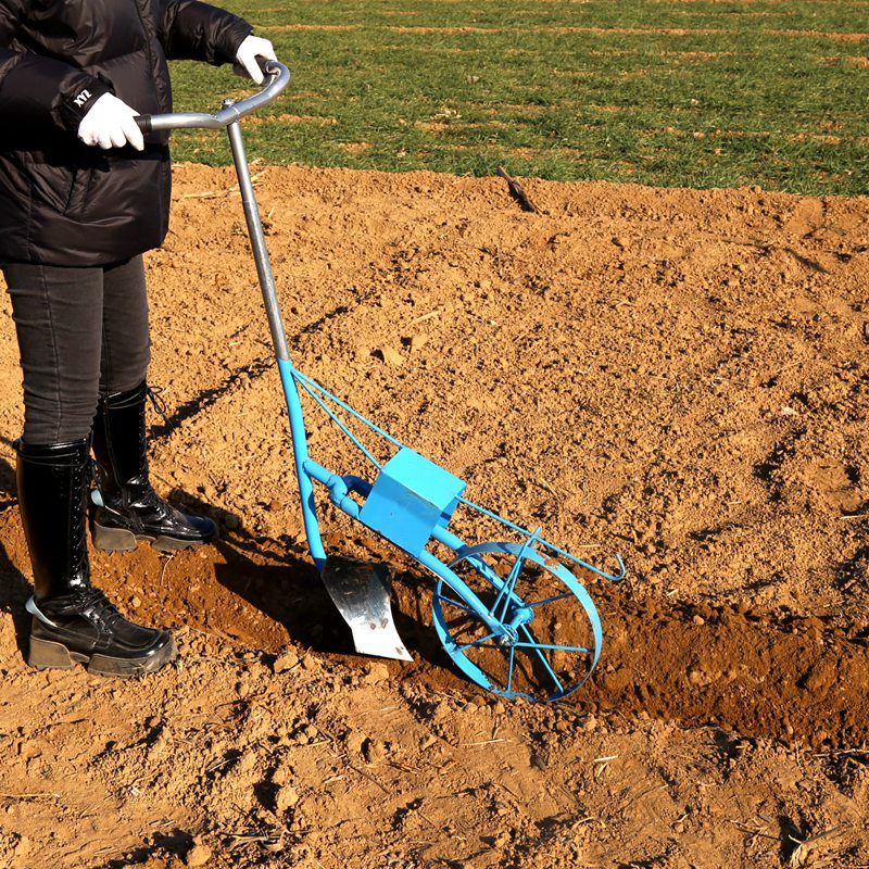 双张聚之宝五金可定制犁地机小型农用除草工具开沟挖地培土人工锄草