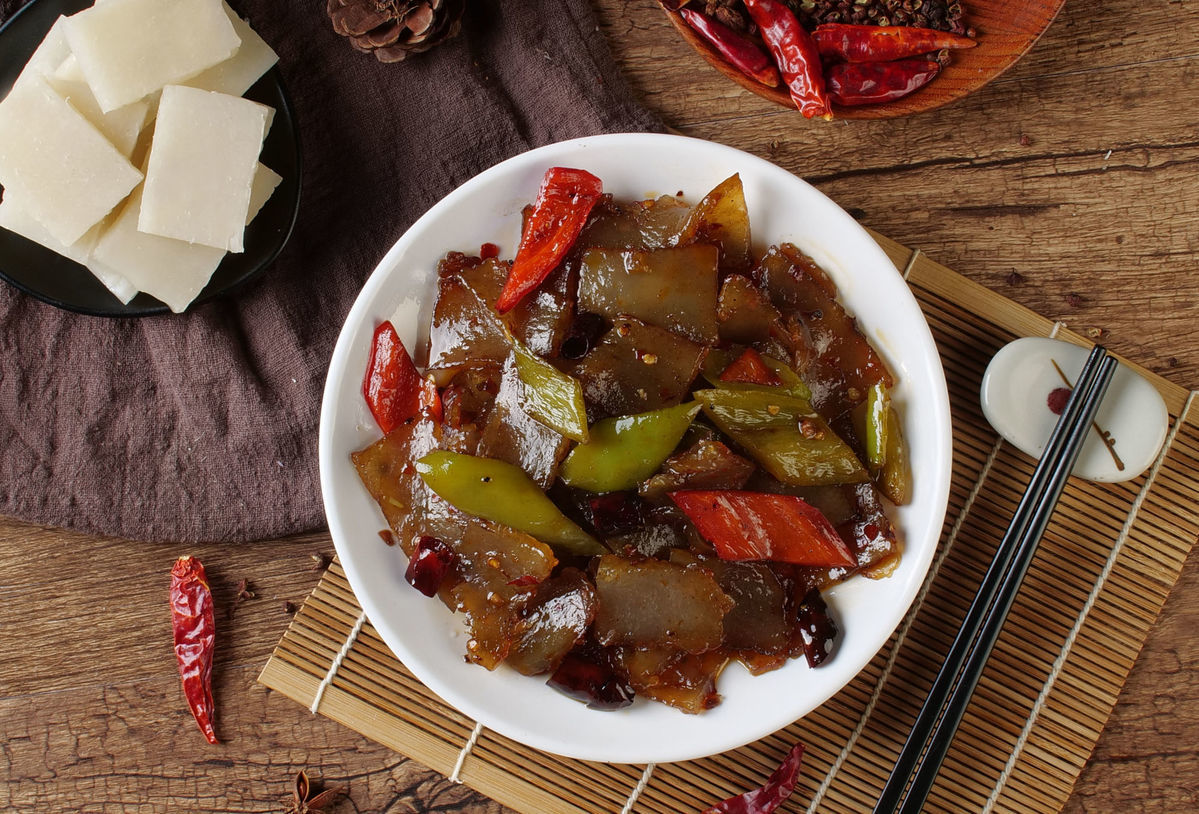 红薯焖子河南特产原味红薯焖子正宗禹州焖子皮扎烩菜真空包350克350克