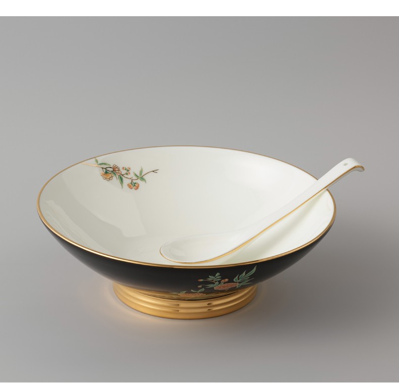 国瓷永丰源(auratic)夫人瓷 石榴家园 餐具diy自由搭配散件单品 125mm