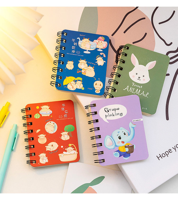 小线圈本卡通笔记本子可爱超萌迷你便携随身口袋记事本小学生礼物收获