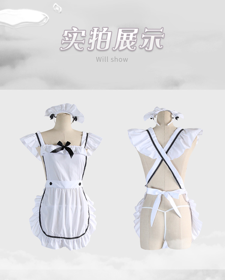 大码免脱情趣制服女仆jk制服诱惑角色扮演圣诞制服 sm短裙死库水透明