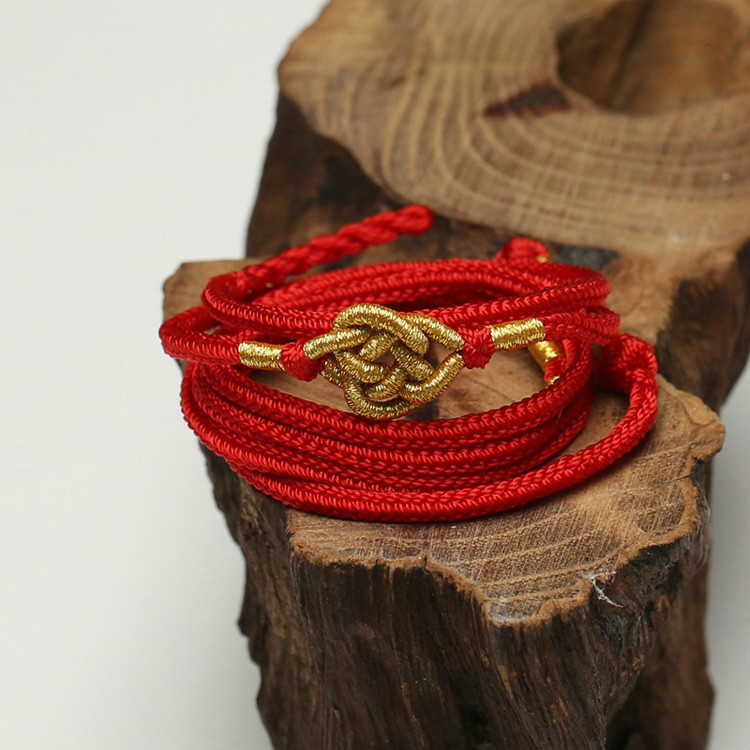 虎本命年手工编织红绳腰带腰链同心飞黄腾达男女腰链虎年腰围2尺633码