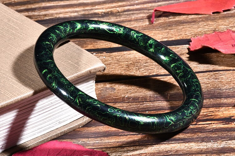 荟隆专柜63 大漆极光红手镯漆器手环女士手链饰品犀皮漆原创小礼品