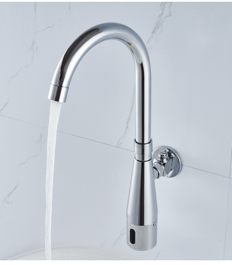 沃欣特医院用全铜自动感应水龙头单冷智能红外线开关明装入墙出水感应