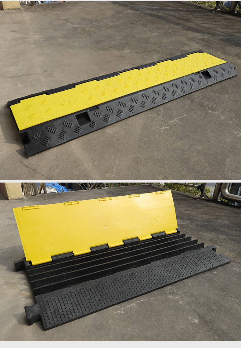 商场明装电线地板压条室外防踩电线槽减速易安装抗压盖板橡胶便捷 pvc