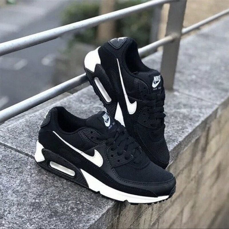 nike耐克airmax90黑白色气垫女子休闲跑步鞋cq2560001cq2560001355