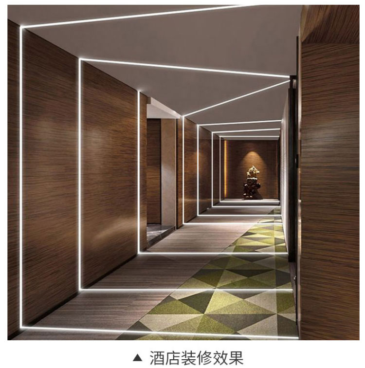 硅胶灯带led硅胶套管灯带柔性灯槽嵌入式线条灯24v户外防水防火家装软