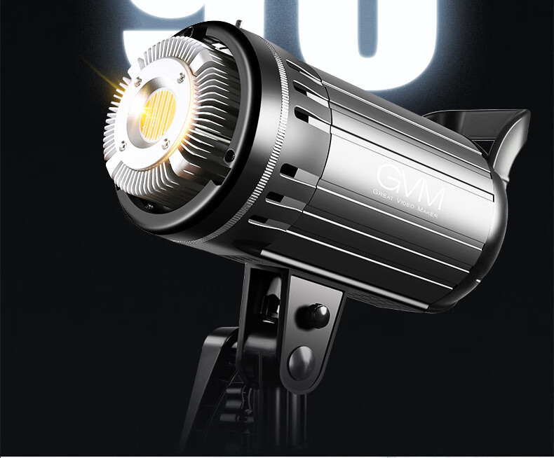 gvm90w视频直播补光灯led摄影灯主播室内常亮灯直播间视频摄像拍照