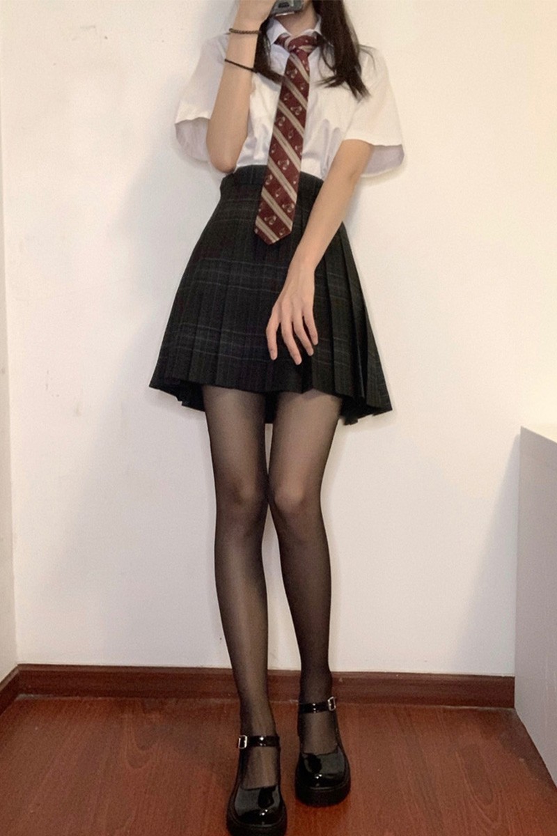 【特价捡漏】黑丝麻衣学姐jk纯欲秋冬季制服格裙正版套装全套日系原创