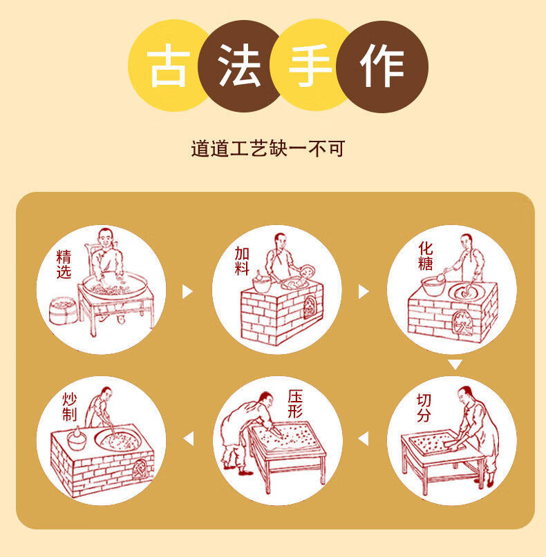 野生谷子米花糖千穗谷籽粒苋小米酥脆零食炒米糖膨化怀旧老式酥糖7袋