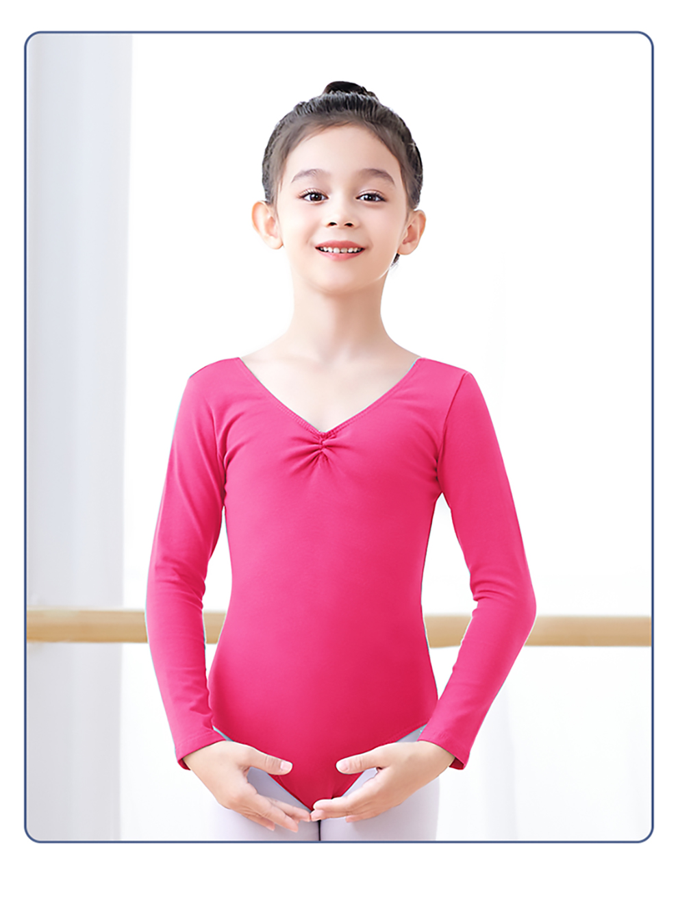 酷系儿童舞蹈服女童夏季练功服芭蕾舞服女孩中国舞跳舞考级连体服湖蓝