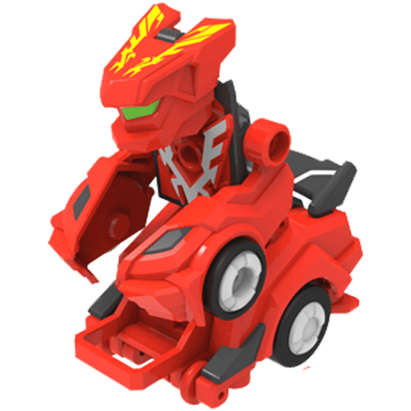 男孩玩具灵动跳跃战士2玩具烈火骑士夜煞虎跳跃小子男孩变形车套装