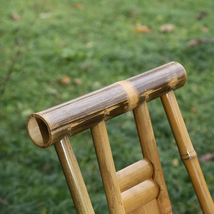 老式 竹椅老式靠背家用喝茶休闲小孩均适合手工竹制品天然扎实 本色中