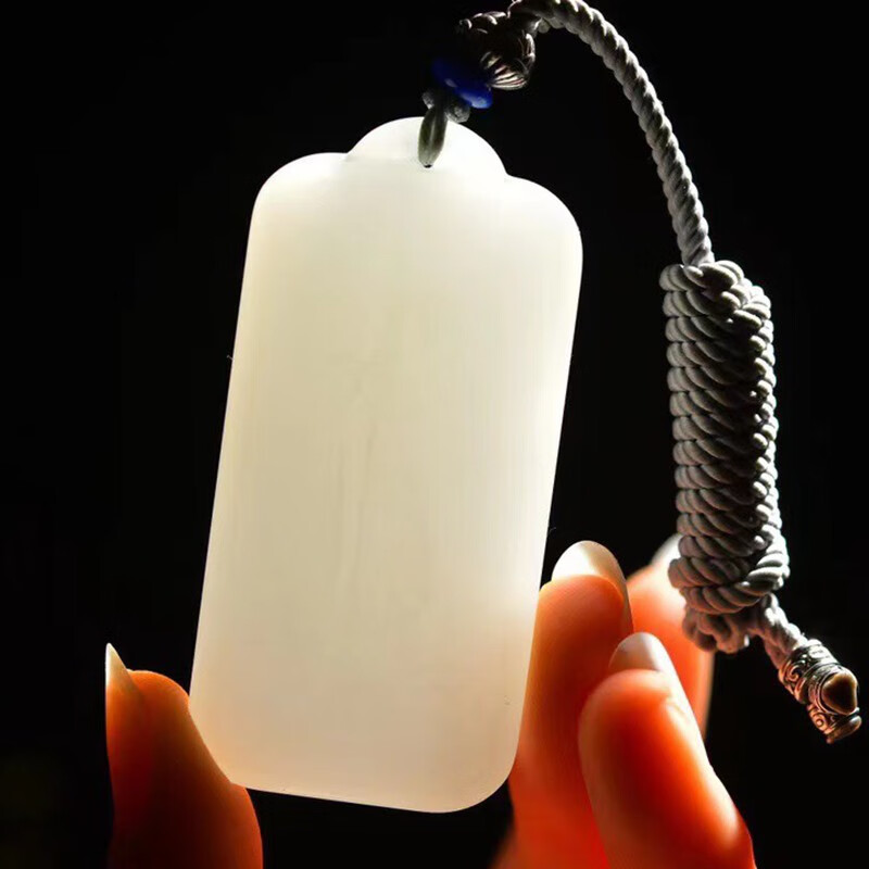 发源地和田玉羊脂玉节节高升吊坠玉质细腻温润男女玉坠项链挂件玉牌