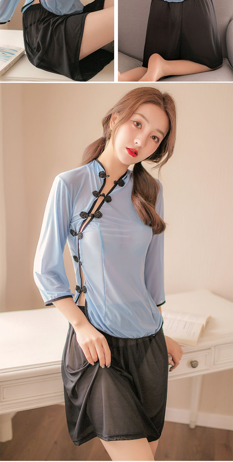 卡维妲新品护s服情趣性感情趣内衣学姐空姐套装民国透明开裆免脱大码