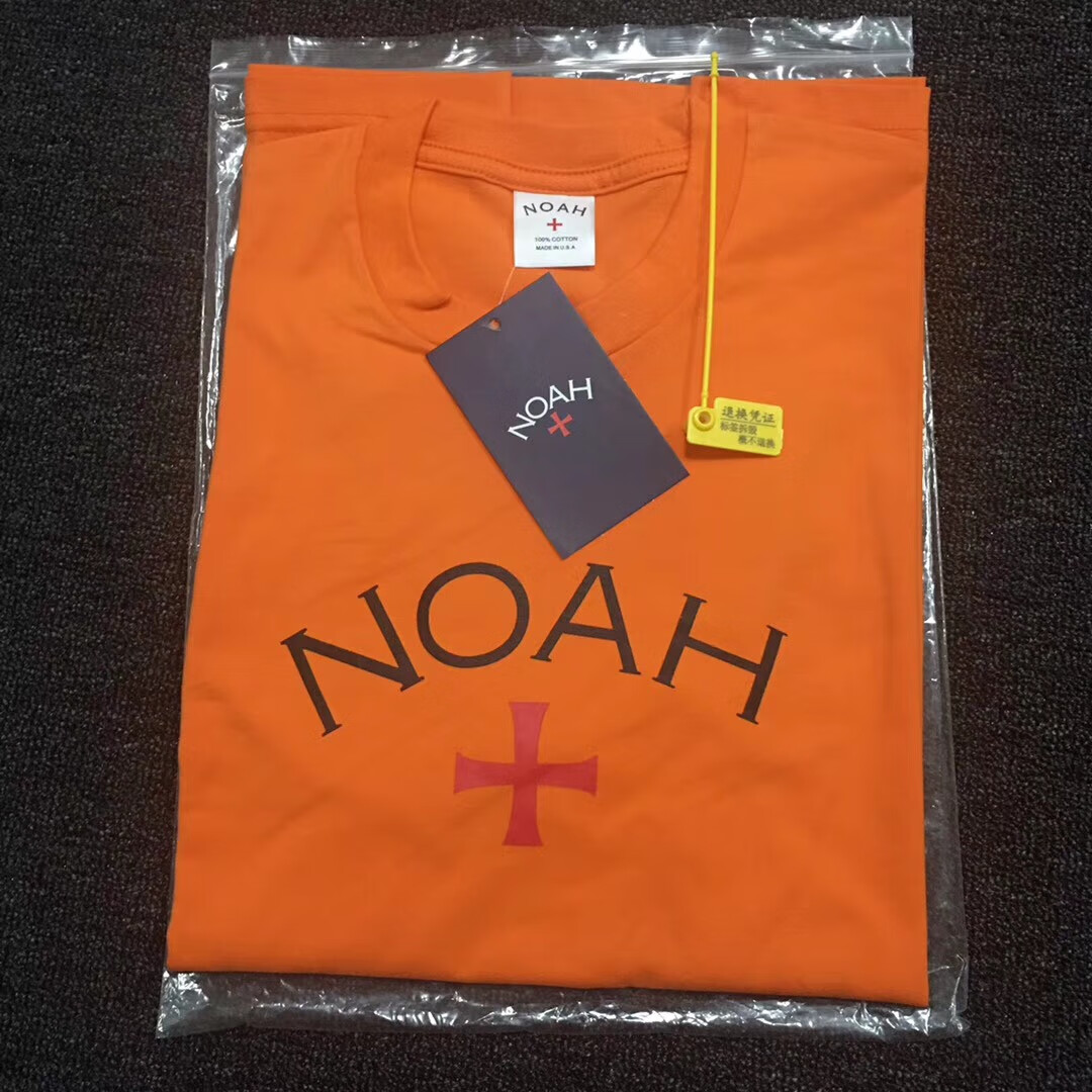 boy bees正品欧美街头潮牌noah十字架抹茶绿t恤橙色橘色半袖情侣纯棉