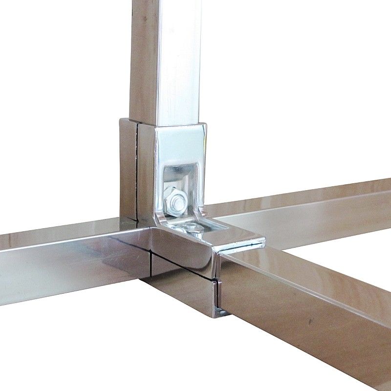 加厚不锈钢方管三通连接件2525方管接头货架展架紧固件方管配件15寸