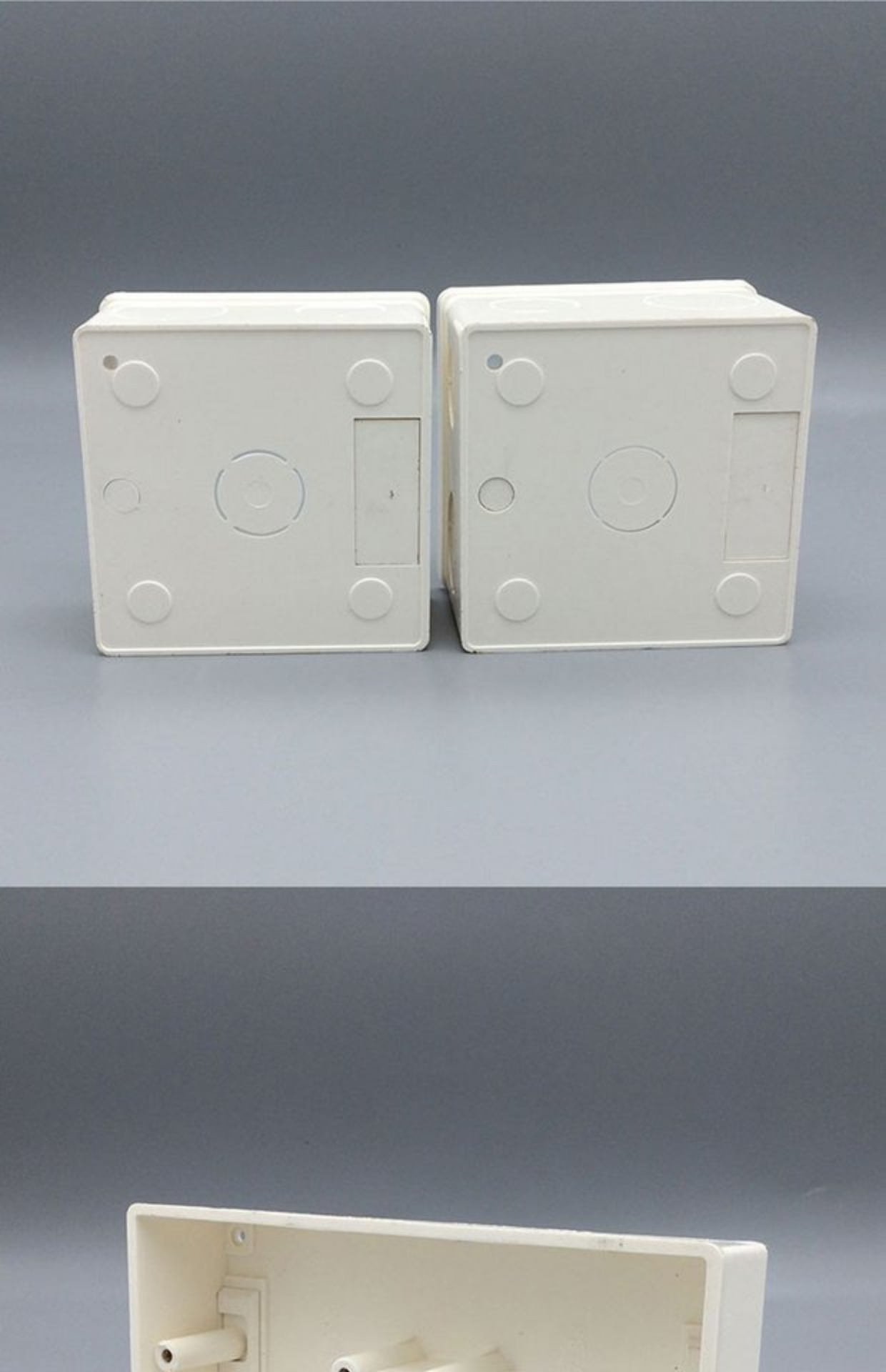 底盒暗盒家庭通用暗装防阻燃线管接线盒底合7777联塑明装单盒868634