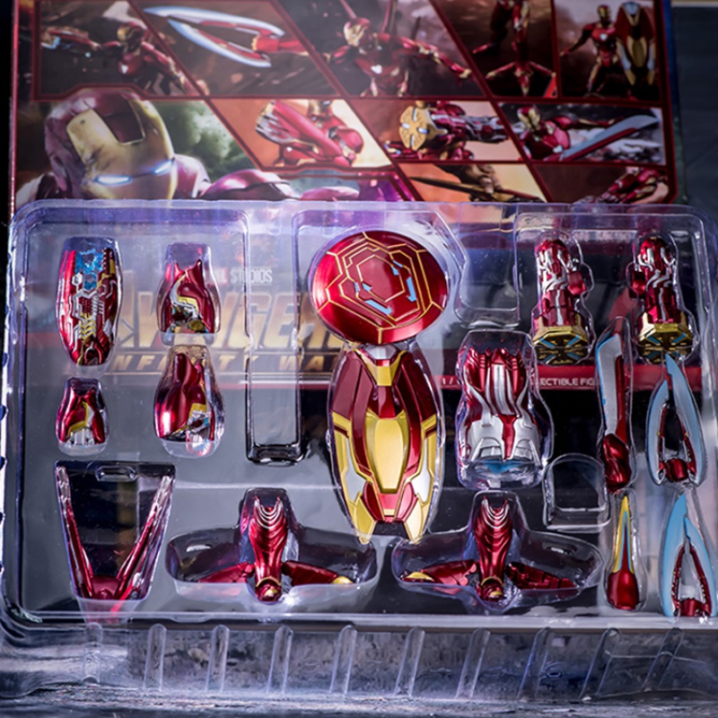 shf钢铁侠mk50纳米配件包二代豪华版发光包复联4模型 钢铁侠mk50 祖国