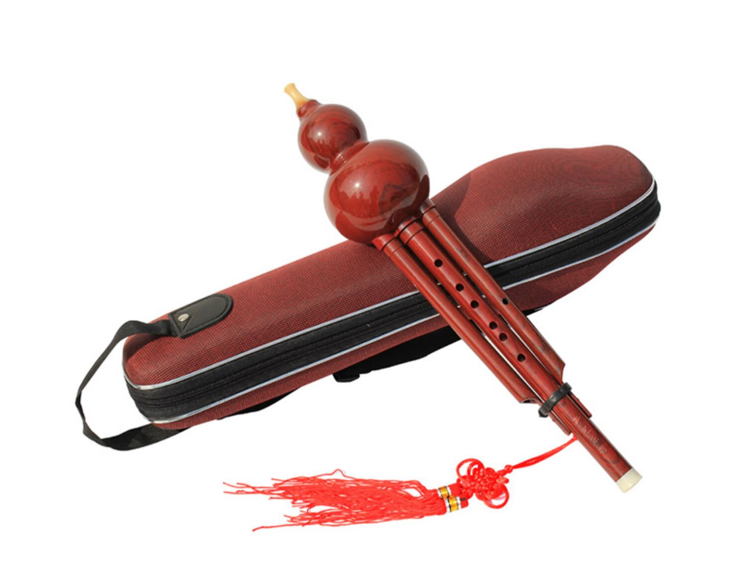 60新艺葫芦丝乐器初学c调降b调d调乐器儿童葫芦丝锦盒中国结紫色韵c