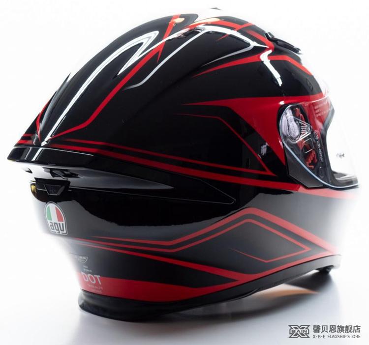 agv头盔碳纤维限量全盔 agv k5-s 男女双镜片四季赛跑车摩托机车全覆
