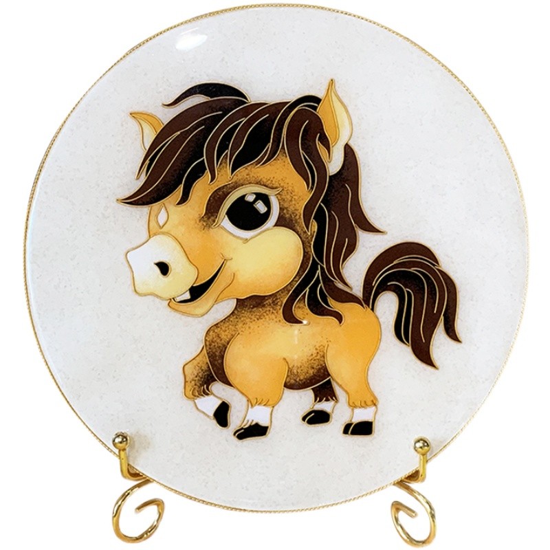 掐丝珐琅画diy材料包十二生肖亲子手工景泰蓝工艺支持团建采购2525