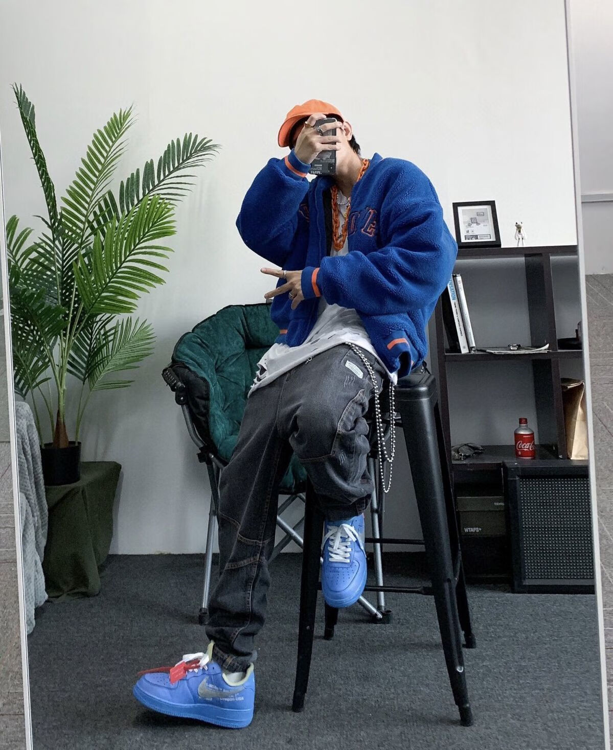 莆田af1ow权志龙联名黑白荧光绿板鞋男女板鞋 高品质小雏菊刮刮乐 36