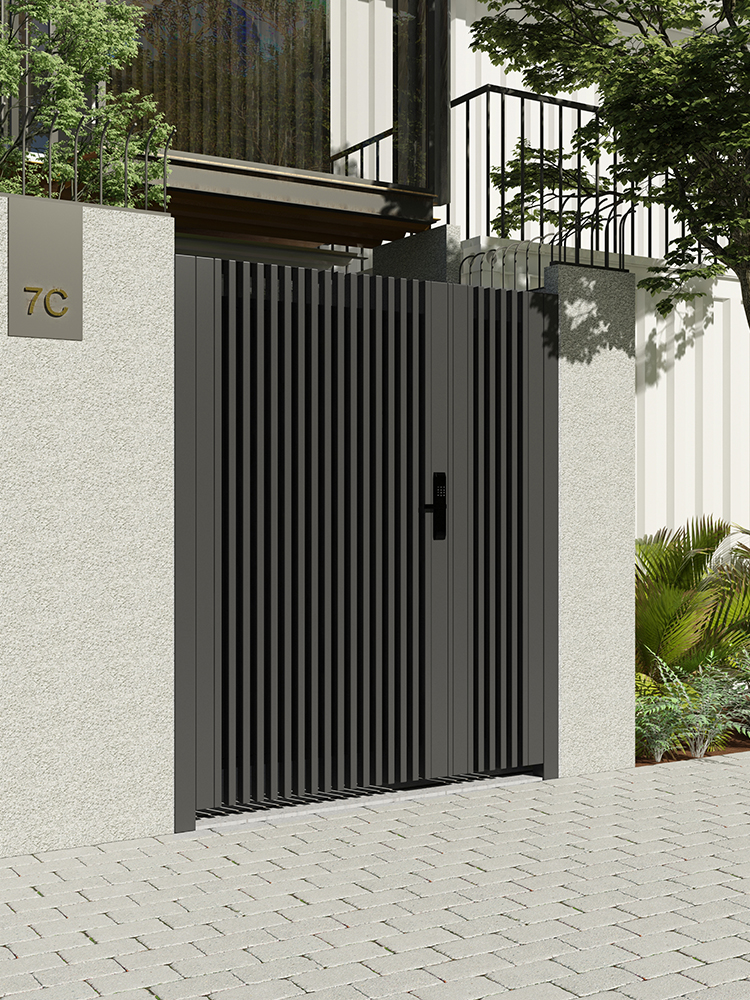 桦美佳铝合金别墅庭院大门平移门现代极简日式庭院门铝艺花园别墅门