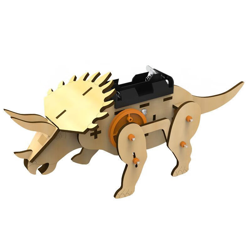 学生科技小制作材料电动恐龙模型机械自制手工作品科学玩具104蛇颈龙