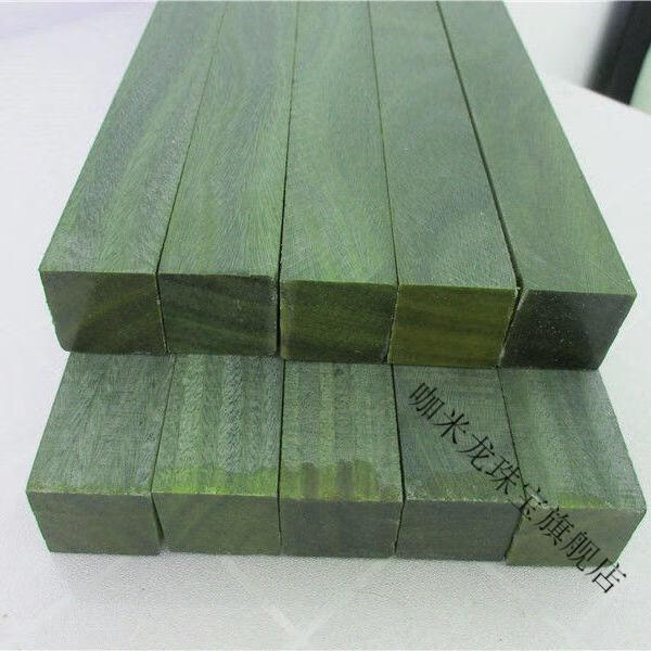 绿檀木料 绿檀木方条 雕刻木块 diy手串料绿檀香原木刀柄料 文玩木料