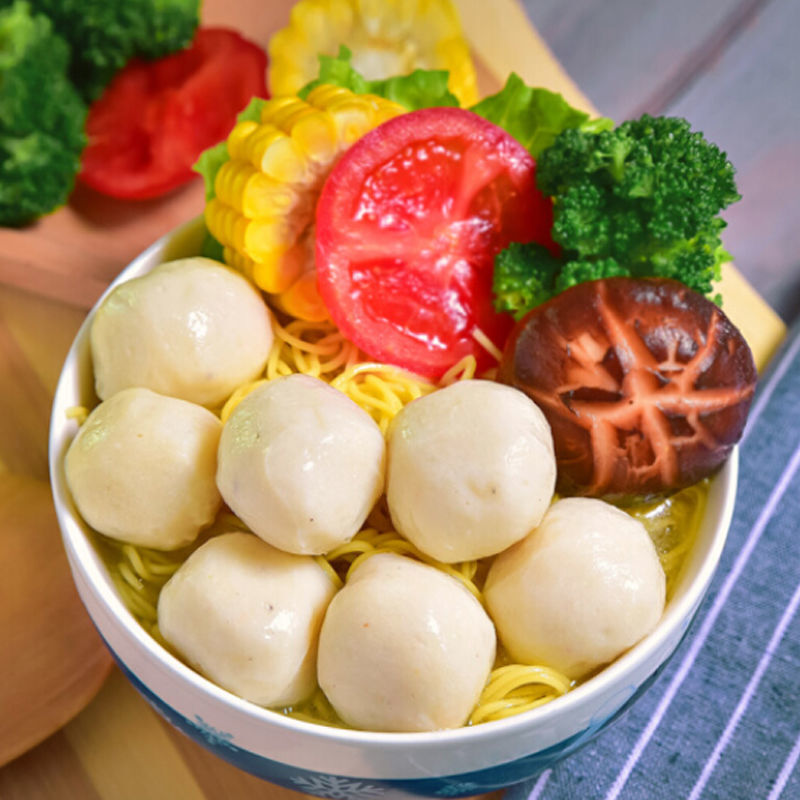 潮汕新鲜鱼肉那哥鱼丸正宗手打深海鱼丸手工鱼圆新鲜火锅烧烤食材精